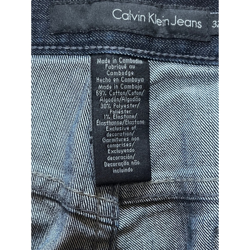 Calvin Klein Jeans Women size 14 Dark Wash Bootcut Denim Mid Rise Classic Flare - Picture 11 of 11
